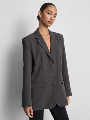 Blazer de vestir de botonadura simple