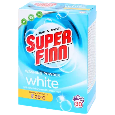 Prací prášek Superfinn Bílá