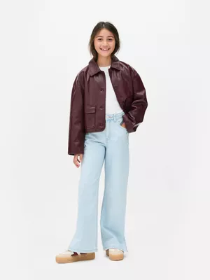 7-15 años | Camisa-chaqueta de piel sintética