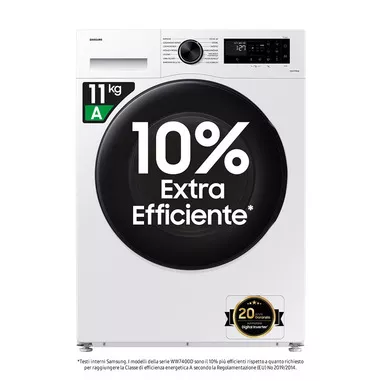 Samsung Lavatrice Crystal Clean 11 Kg WW11DG5B25AE...