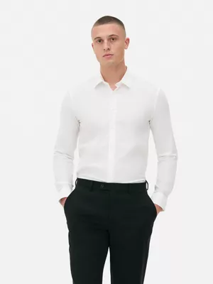 Camisa elástica con botones