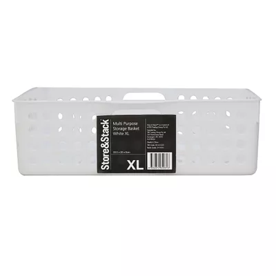 Multipurpose  Storage Basket White Xl