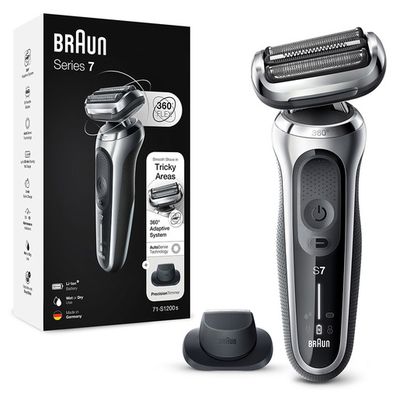 Braun Series 7 71-S1200s Rasoio Trimmer Argento