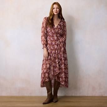 Women's LC Lauren Conrad Long Wrap Maxi Dress