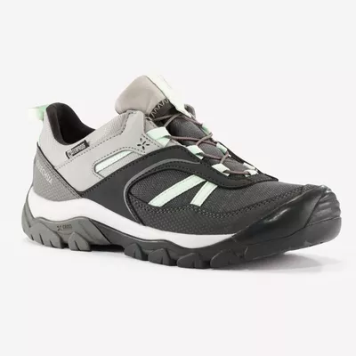 Wanderschuhe Kinder Gr. 35–38  wasserdicht Schnürung - Crossrock grau