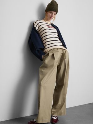 Jersey de punto con cuello redondo