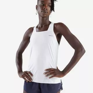KIPRUN Canotta running donna RUN LIGHT 900 bianca