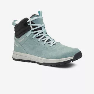 QUECHUA Scarpe calde trekking bambino SH500 lacci verdi | dal 35 al 38