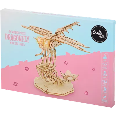 3D dřevěné puzzle s LED osvětlením Crafts & Co