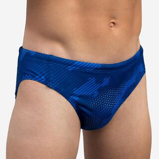 Costume slip pallanuoto uomo CAMO azzurro