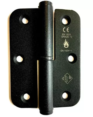 BISAGRA PERNIO A IZQUIERDA 90X65MM NEGRO