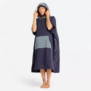 DECATHLON Poncho surf adulto 900 FISH blu-grigio