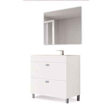 CONJUNTO MUEBLE DE BAÑO CHIPRE BLANCO 79X39,2CM