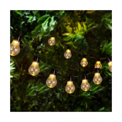 Solar Festoon Light Warm White 20pk E0