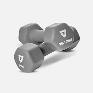 VIA FORTIS Manubri premium in neoprene, antiscivolo, per muscolazione e rafforzamento