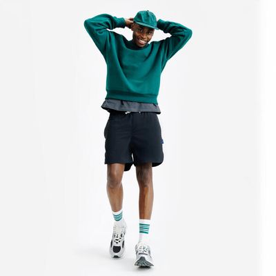 DECATHLON Sweatshirt Herren Rundhals - Elementals grün