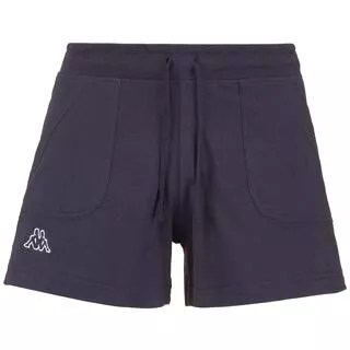 KAPPA pantaloncini da donna in cotone blu da fitness