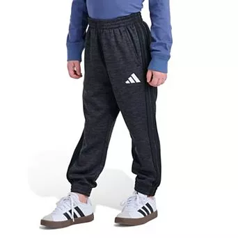 Boys 4-7 adidas Elastic Waistband 3-Stripe Training Fleece Pants