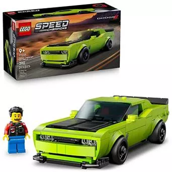 LEGO Speed Champions Dodge Challenger SRT Hellcat 77237 Building Kit (390 Pieces)