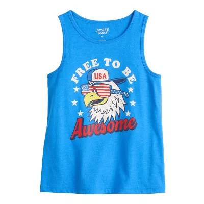 Boys 4-12 Jumping Beans® Basic Graphic Tank Top