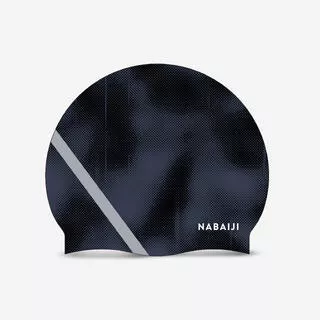 Cuffia piscina taglia unica TERM silicone blu-nero