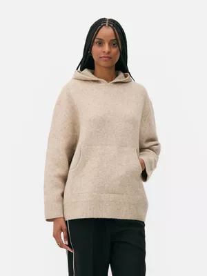 Sudadera de punto básica con capucha