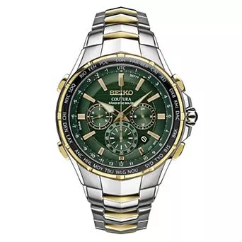 Seiko Men's Coutura Two Tone Stainless Steel Radio Sync Solar Watch - SSG022