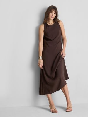Vestido midi recto
