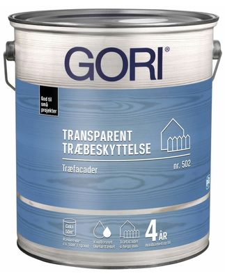 Gori 502, Transparent træbeskyttelse, farveløs, 5 L