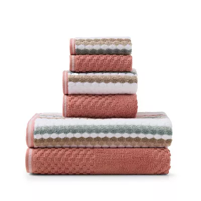 Caro Home Alisa 6 pc Bath Towel Set