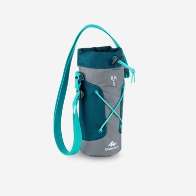 Isolierhülle für Trinkflasche 0.75 bis 1 L grau/blau