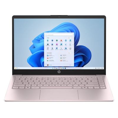HP 14-inch HD Windows 11 Laptop, Intel N150, 4GB RAM, 128GB Storage, Tranquil Pink, 14-ep2111wm