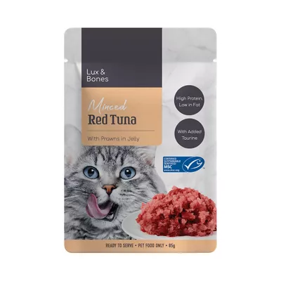 Lux & Bones Tuna & Prawns in Jelly 85g