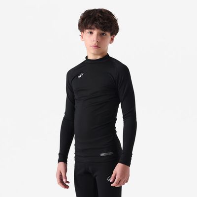 KIPSTA Kinder Fußball Unterziehshirt langarm wärmend - Keepcomfort 100 schwarz