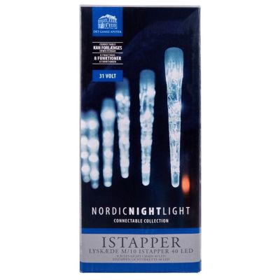 Lyskæde m/istapper, 1,62 m, 40 LED