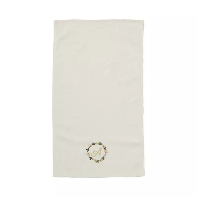 Christmas Monogram Embroidered Hand Towel Assorted