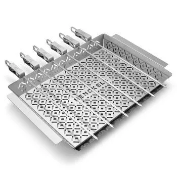 Henckels BBQ Tray/Basket/Skewers 8 Piece Set