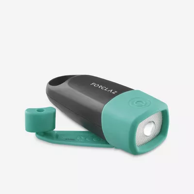 FORCLAZ Taschenlampe Dynamo 100 V2 USB 15 Lumen