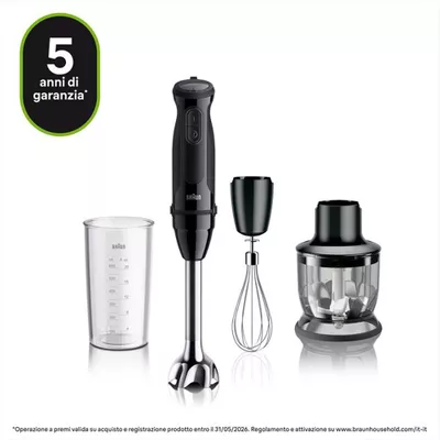 BRAUN - Frullatore ad immersione MQ50202-NERO