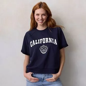 Women's LC Lauren Conrad Short Sleeve Sweatshirt