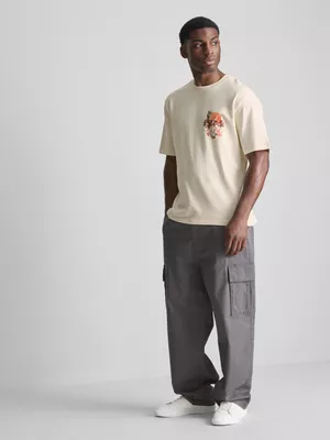 Camiseta con gráfico de grúa