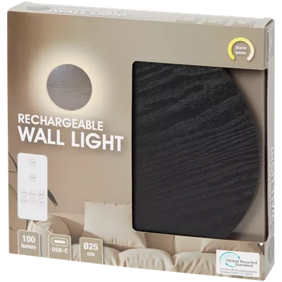 Nabíjecí nástěnná lampa