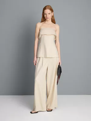 Top bandeau con parte superior plegada