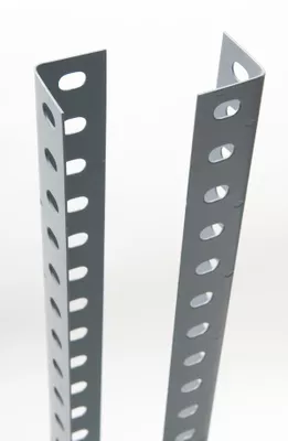 ANGULO RANURADO METAL GRIS 35 X 35 CM 2 METROS