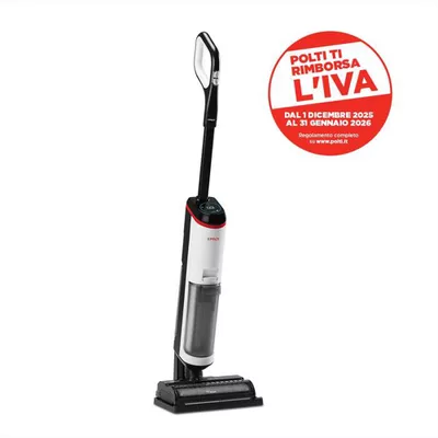 POLTI - Lavapavimenti ROLLYSTEAM WD30C-bianco/nero