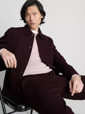 Chaqueta con cuello de piqué de The Edit