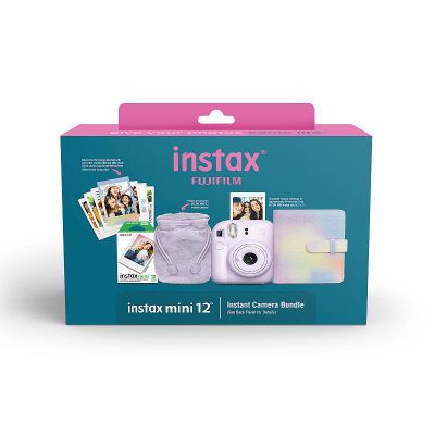 FujiFilm Mini 12 Instant Camera Lilac Purple Holiday Bundle