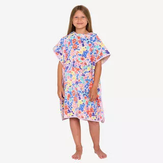 Poncho surf bambini 500 DAISY 110-135 cm multicolore