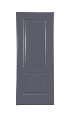 PANEL PUERTA ACORAZADA CARA EXTERIOR PVC GRIS 2 CUADROS