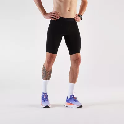 KIPRUN Laufshorts Tights Kiprun Herren schwarz